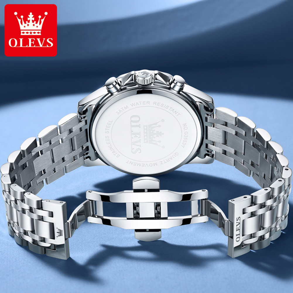OLEVS 3653 Brand Moon Phase Ca - Luxury Watch Maker review and price