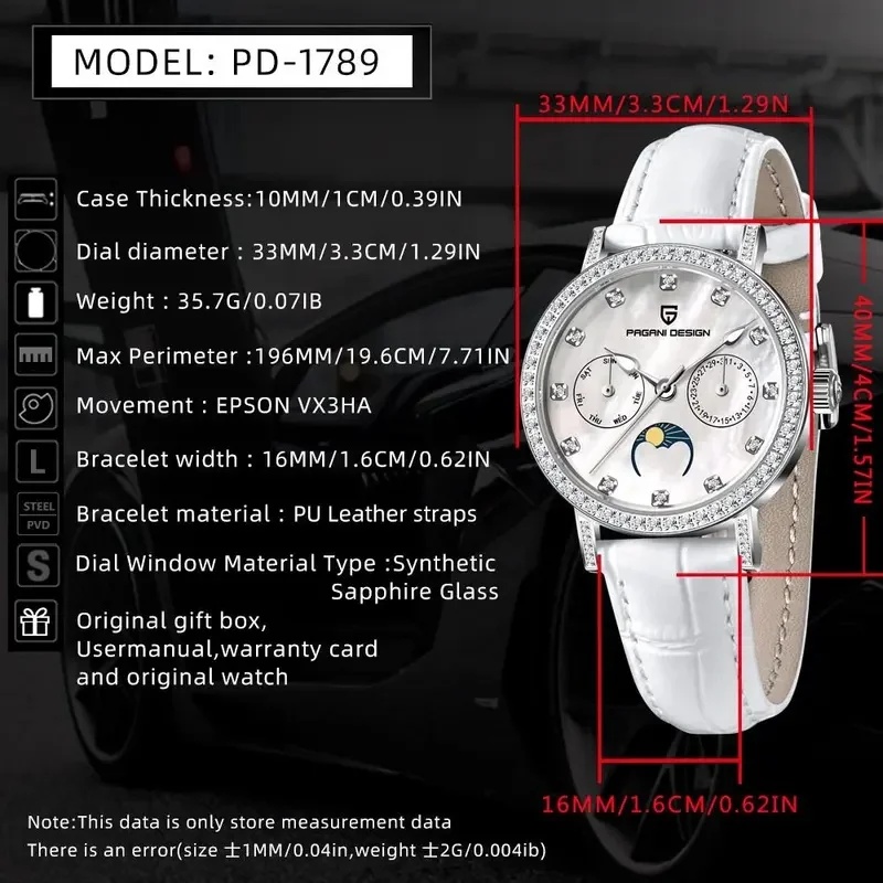 PAGANI DESIGN PD1789 Women's Q - Luxury Watch Top 10 review and price